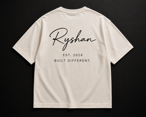 RYSHAN Signature Tee – Off White