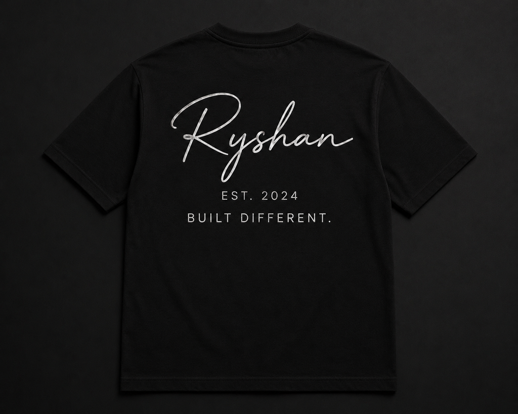 RYSHAN Signature Tee | Black Edition